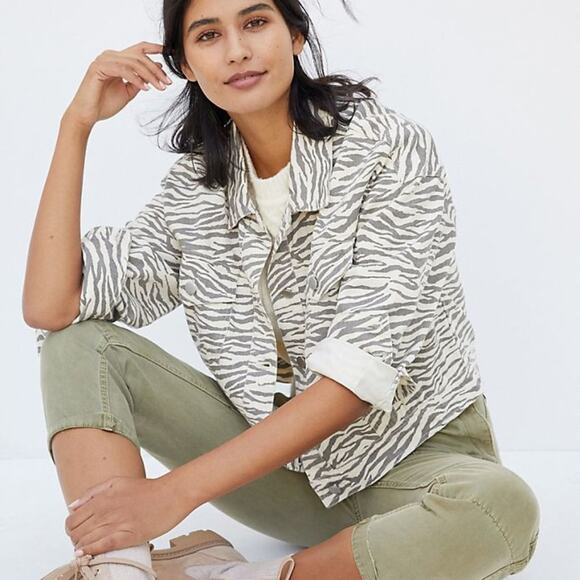 Anthropologie Mona Cropped Trucker Jacket Size Large - Picture 3 of 7